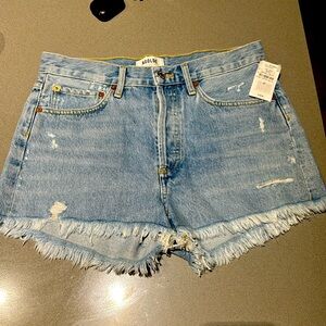 AGOLDE Parker Vintage Cutout Shorts